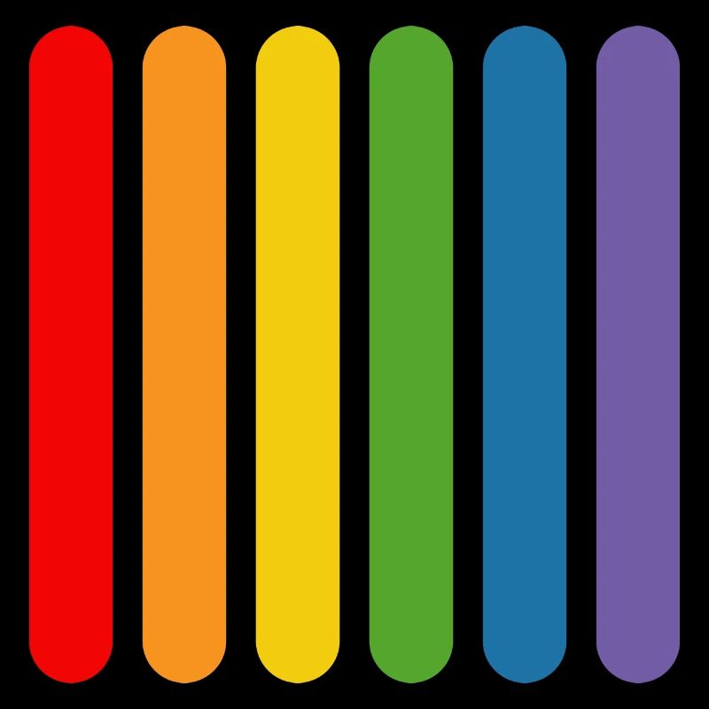 Regenbogen Staebchen