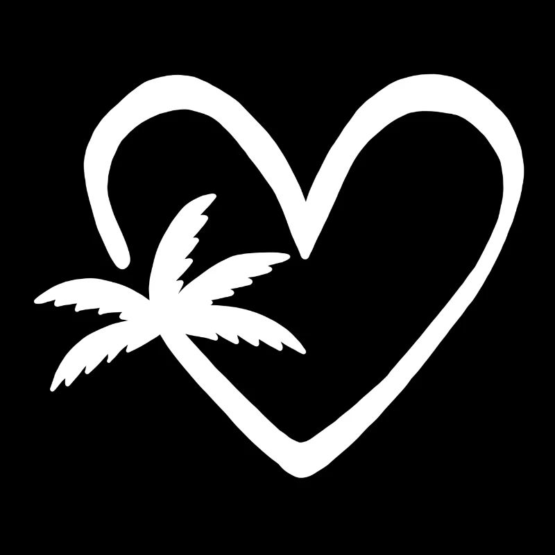 Palme Urlaub Baum Palmen Sommer Herz