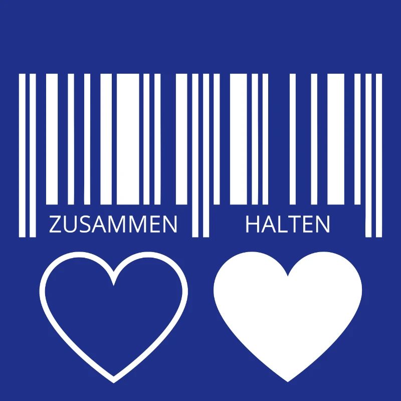 Zusammen halten Herzen Strichcode Barcode Paar C19