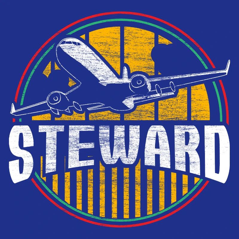 Flight Attendant Man Work