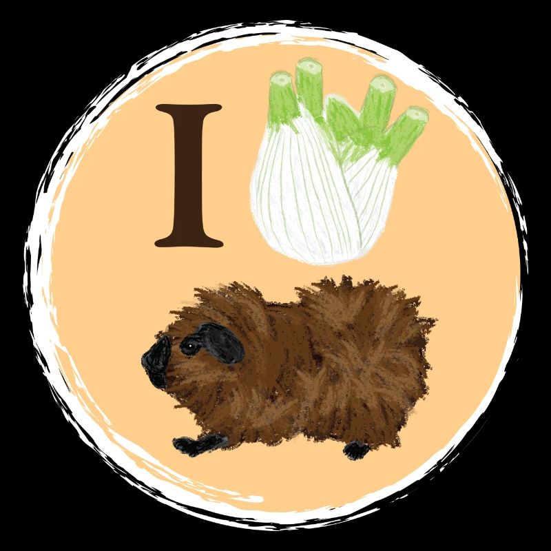 Design mit einem Rosetten-Meerschweinchen 4