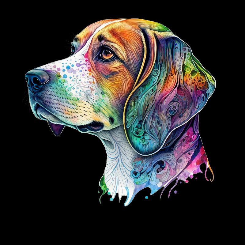 Motif de chien Beagle