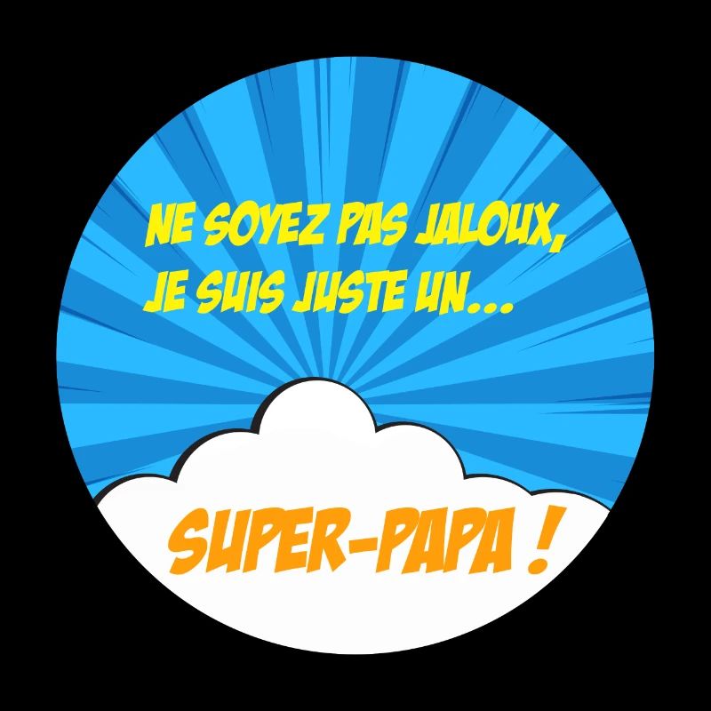 Super-papa, super-héros. Meilleur papa. BD comics
