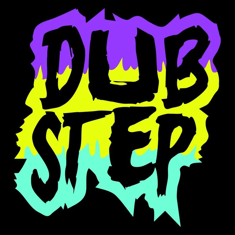 Dub Step Techno Musik Party Club Text Schriftzug
