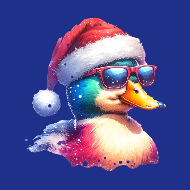 Cute Cool Duck Christmas