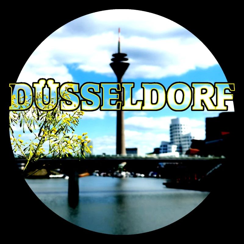 Dusseldorf round modern colorful contrast May