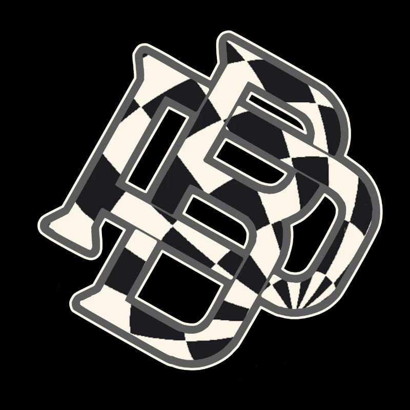 Logo des dames de paintball, PB interverrouillé