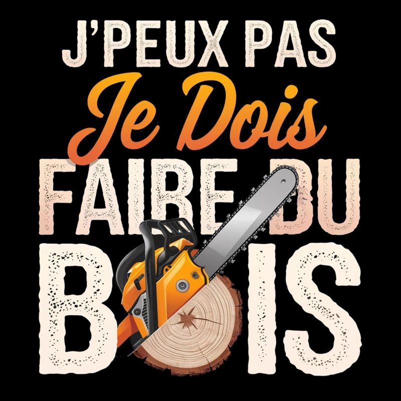 J'peux pas je dois Faire Du Bois,papa forestier