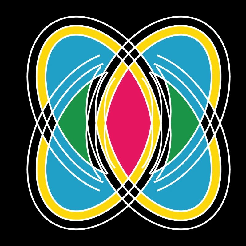 Abstract with different colors and patterns