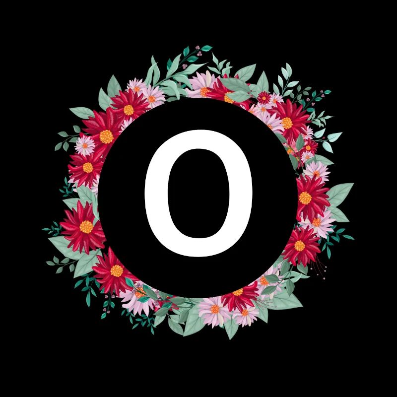 Buchstabe o Blumenkrone