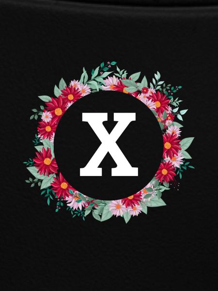 Buchstabe x Blumenkrone