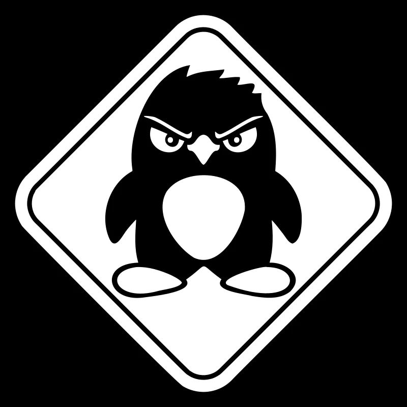 Pingouin Mal Danger Signe Attention Cool