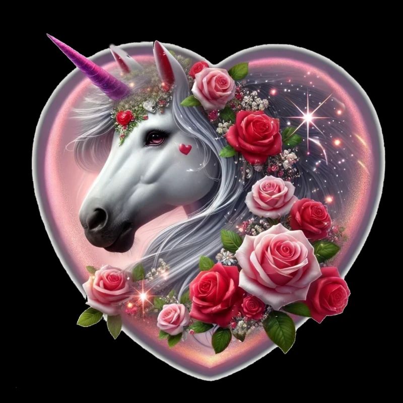 Vale Heart - Valentinstag Einhorn