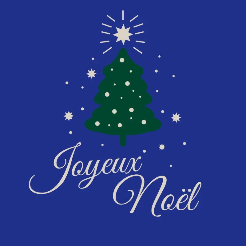 Minimalist fir tree with refined silver text