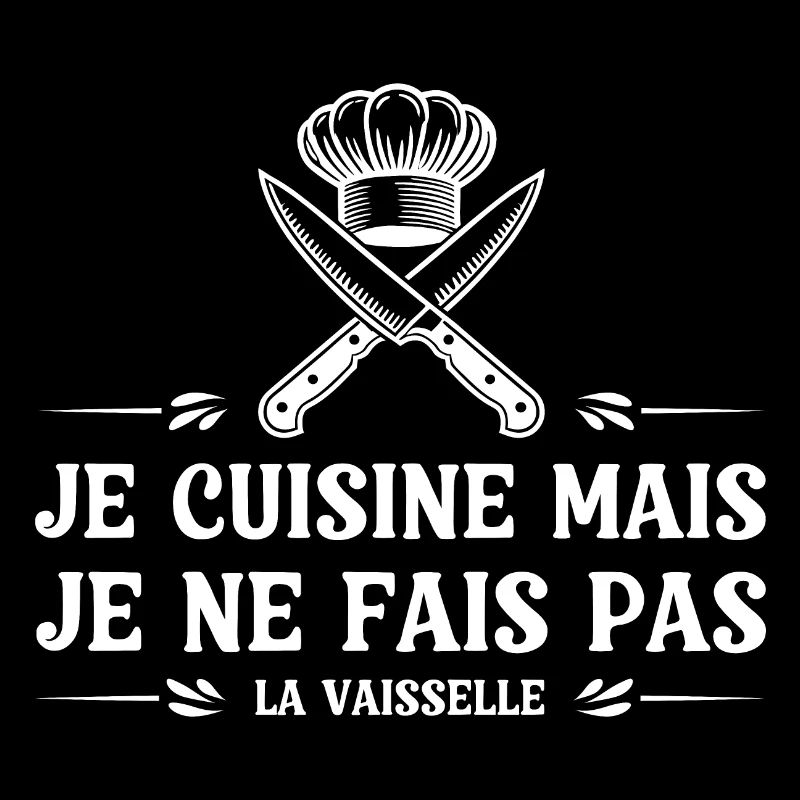 Je cuisine mais je ne fais pas la vaisselle