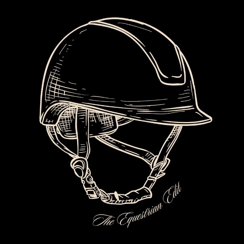 Riding Helmet Horses Logo