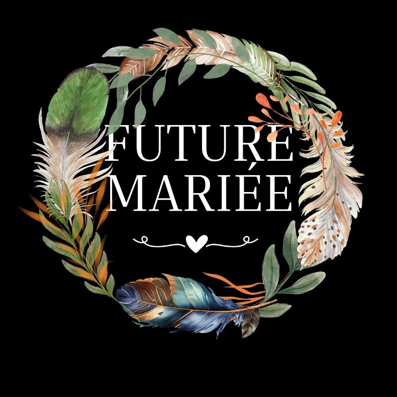 Future mariée couronne fleurs boho