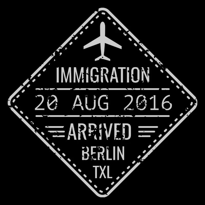 Berlin TXL Einwanderungsstempel