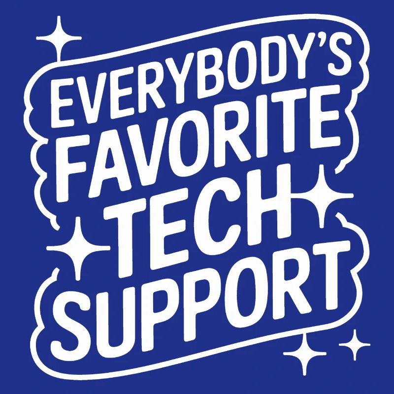 Technischer Support Computerfreak Nerd