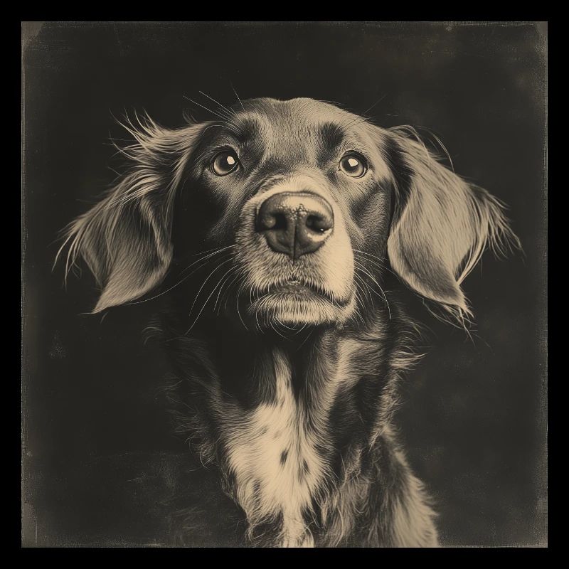 Animaux noirs - Chien mignon