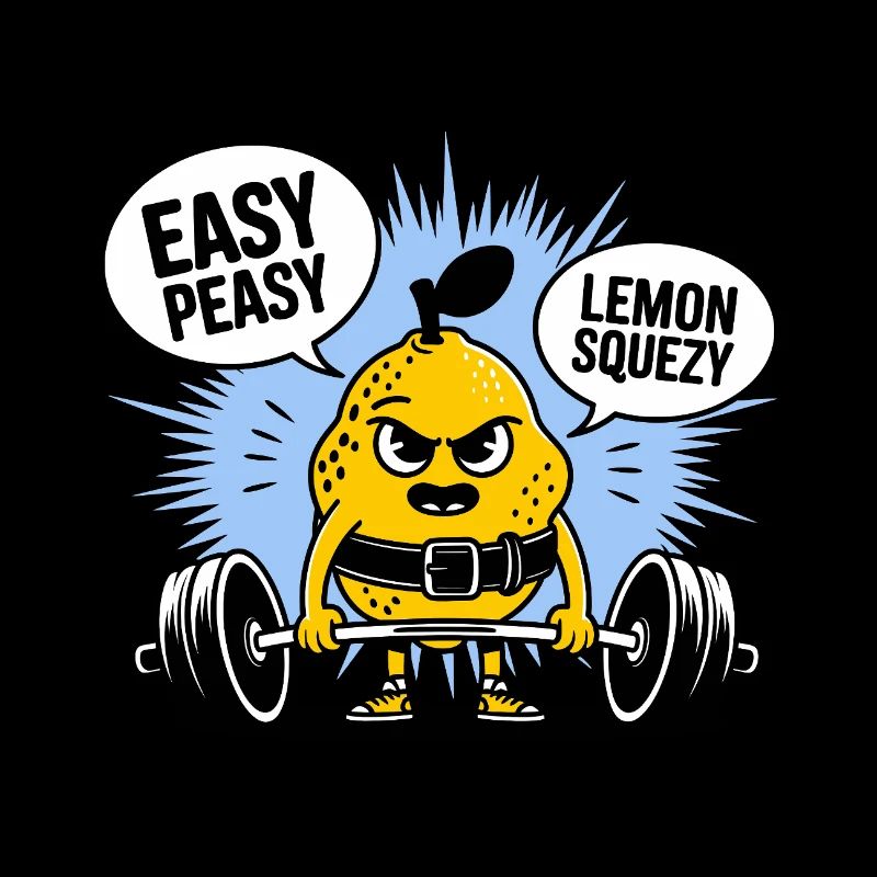 Easy Peasy Lemon Squeezy - Funny Lemon Gym Workout