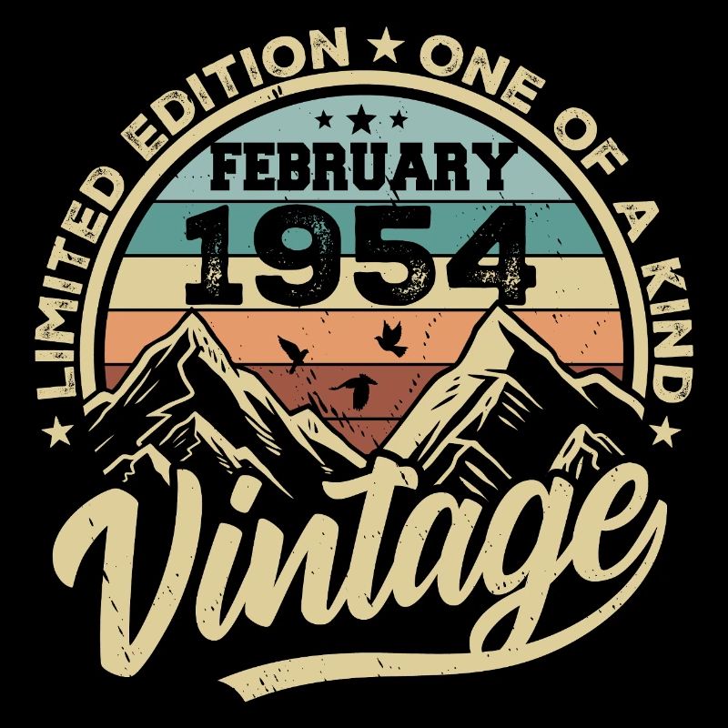 Février 1954 Vintage Rétro, Février 1954 Cadeau
