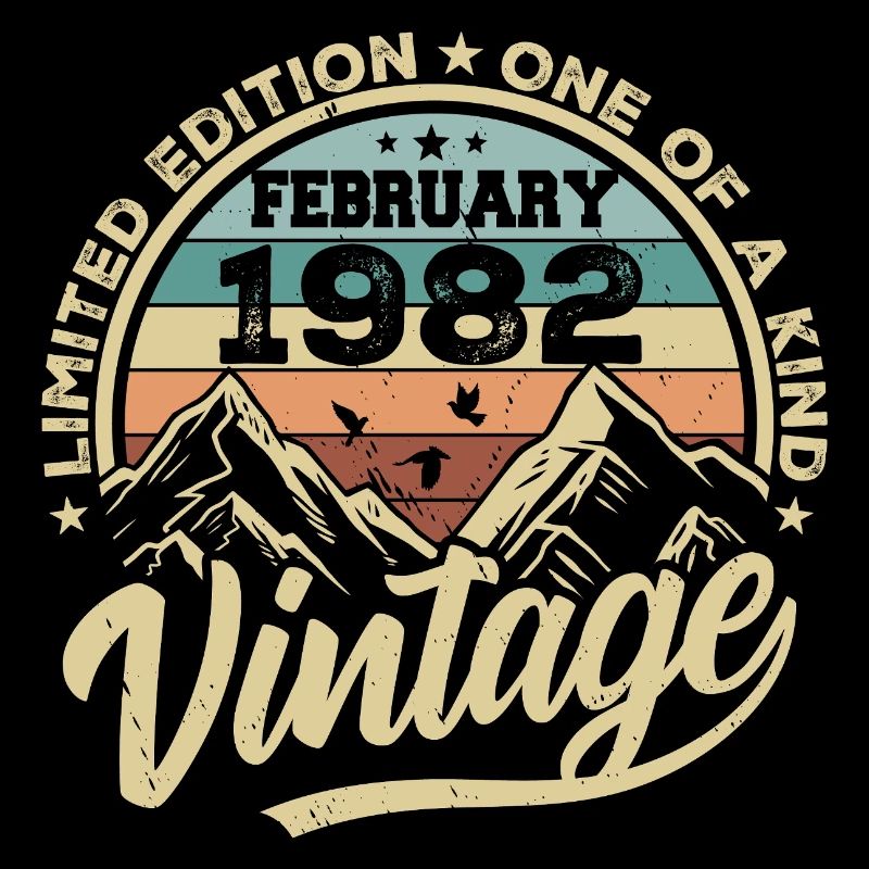 Février 1982 Vintage Rétro, Février 1982 Cadeau