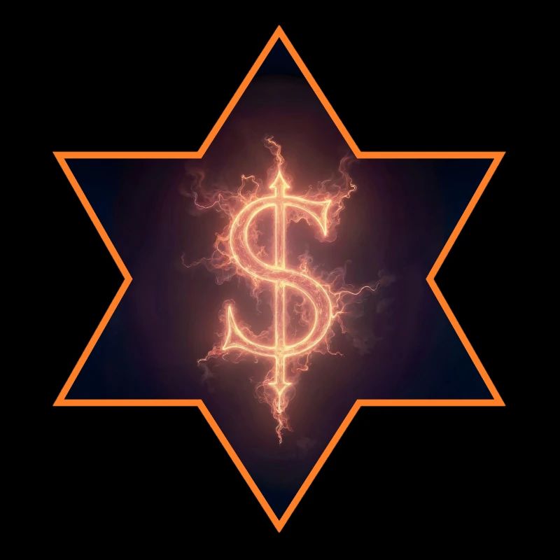 Signe de dollar brûlant