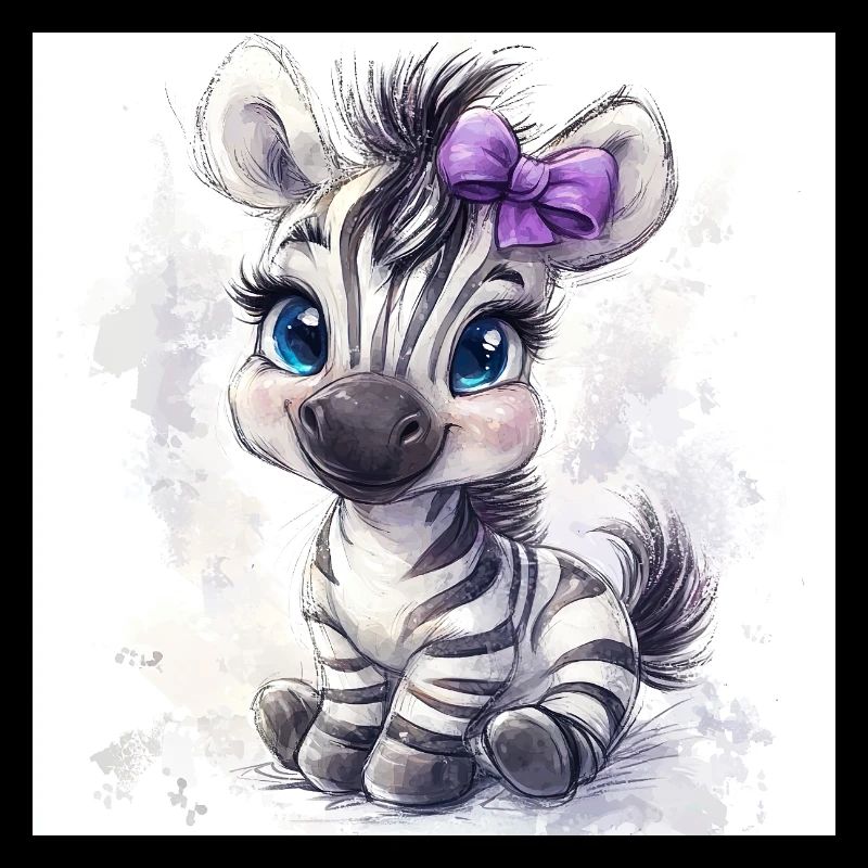 Süßes Zebra für Mädchen