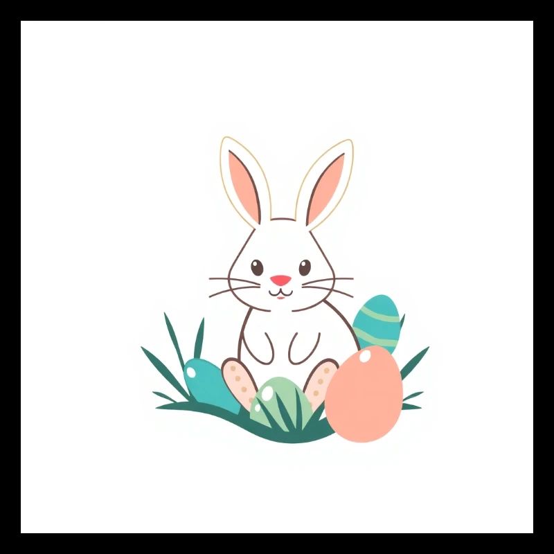 Fröhlicher Hase & Ei-Überraschung