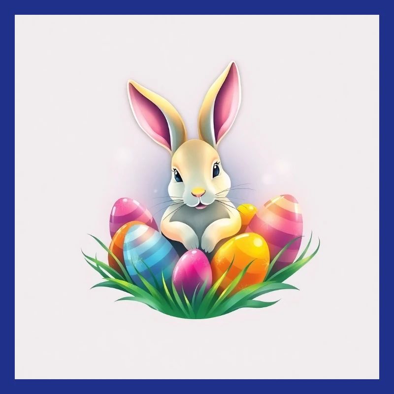 Osterfreude mit Hase