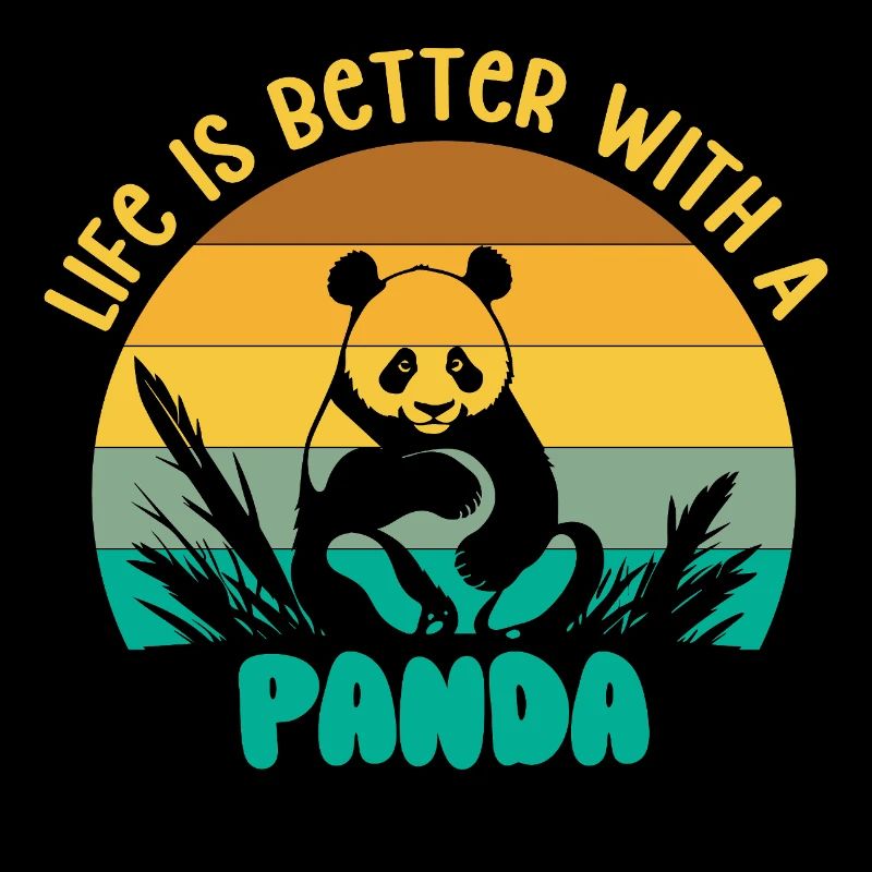 Panda Geschenk Panda Bär Tier Spruch Geschenkidee