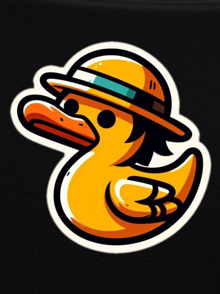 Duck with hat