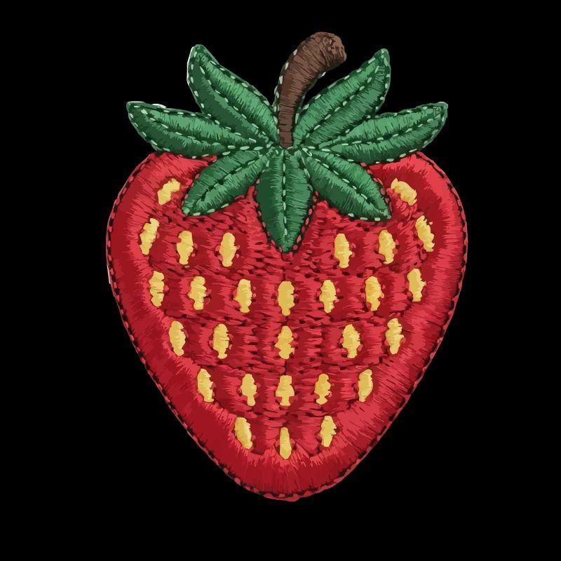 Fraise brodée
