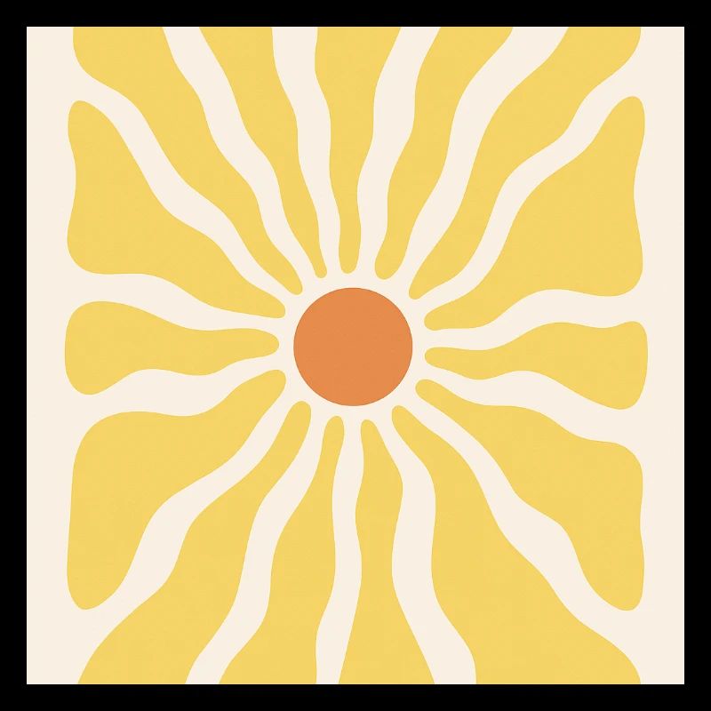 Sonnenstrahlen als Sonnenblume