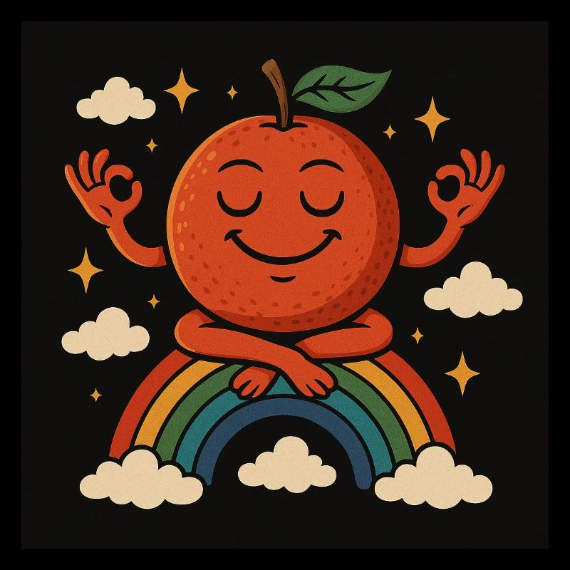 Orange arc-en-ciel