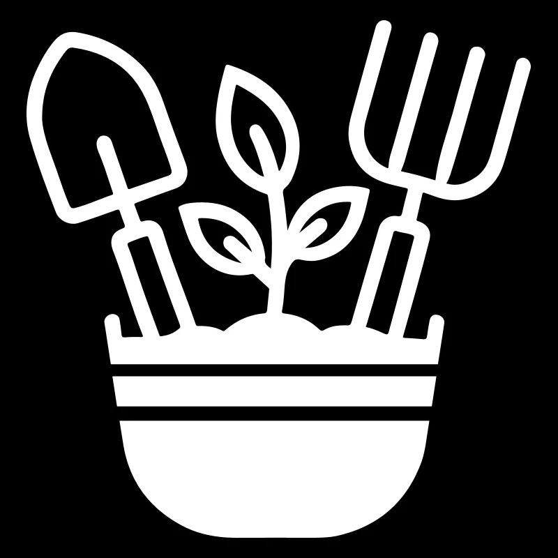 Gartenarbeit Gärtner Symbol