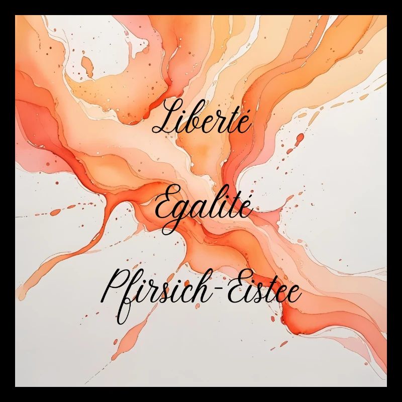 Liberté, Egalité, Pfirsicheistee