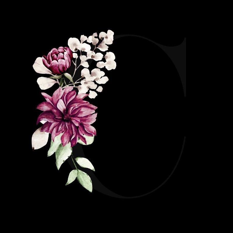 Dein Buchstabe C auf Personalisierte Kleidung