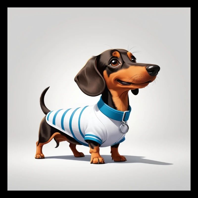 Teckel déguisé en chien