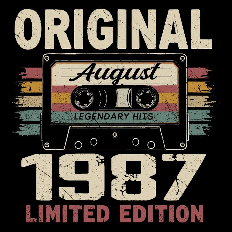 August 1987 August 1987 Geschenk August 1987 August 1987