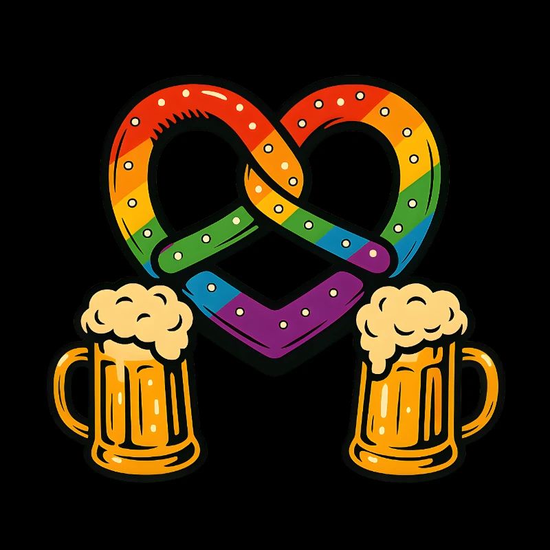 rainbow pretzel