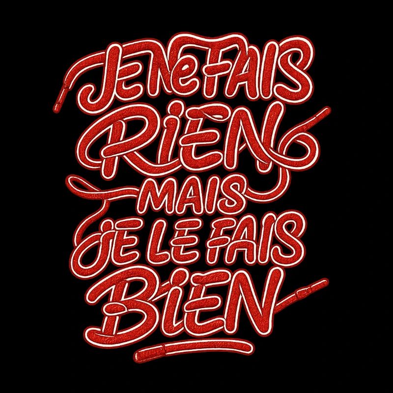 Je ne fais rien mais je le fais bien