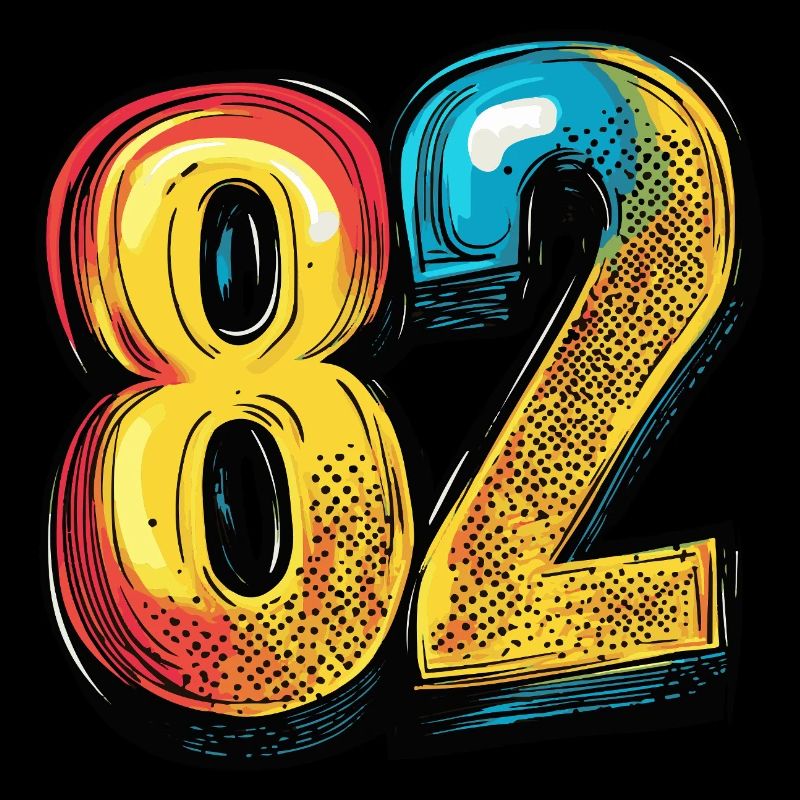 82 Zahl Comic