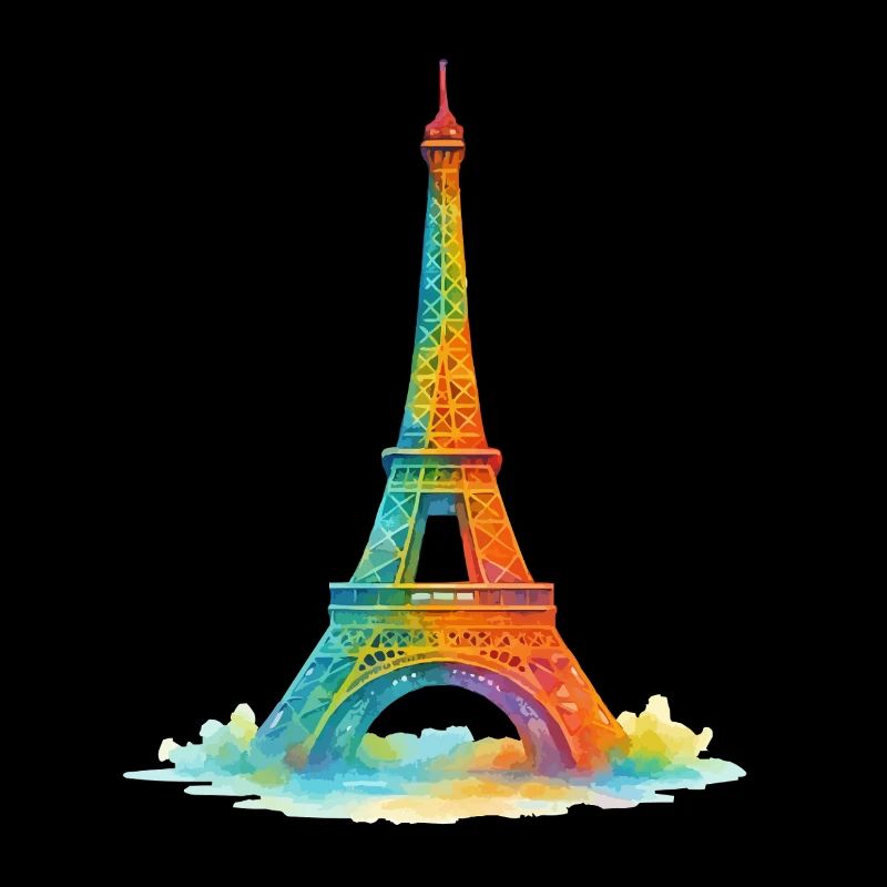 Tour Eiffel Paris Peinture à l’aquarelle
