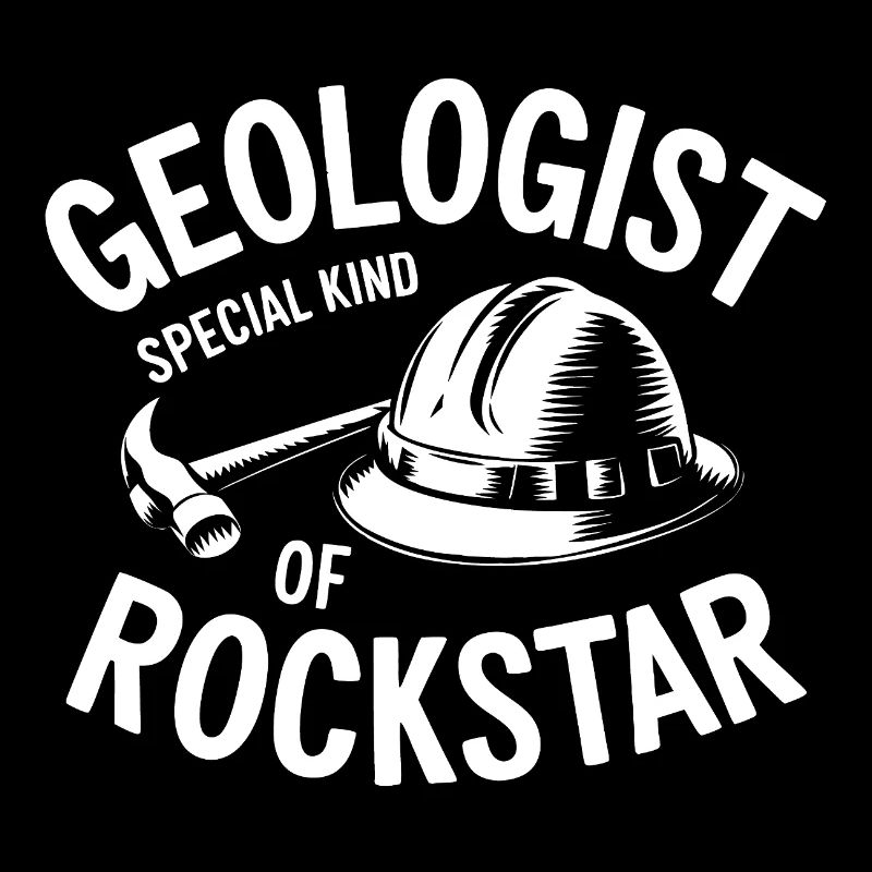 Géologue, une rock star spéciale. Casque de géologue