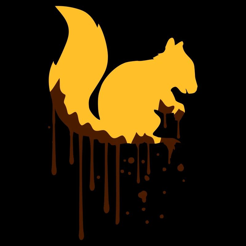 drop graffiti spray stamp black eichhoernch