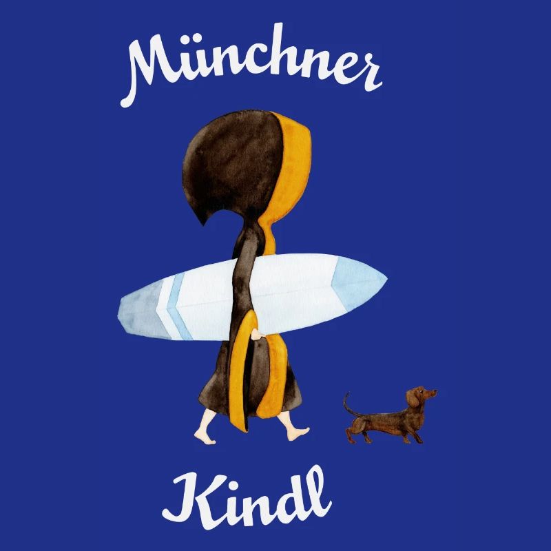 Münchner Kindl "Eisbach Surfer" mit Dackel