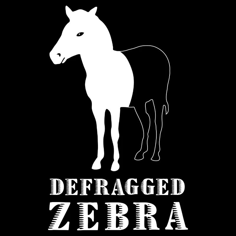 Cadeau de geek d'administration de l'informaticien Zebra défraggé