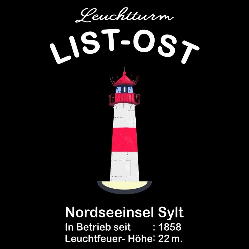Lighthouse List-Ost on Sylt, North Sea coast